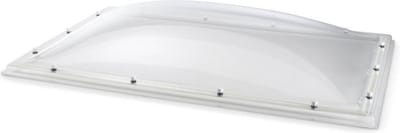 Lichtkoepel plexiglas helder 100x160 cm dubbelwandig