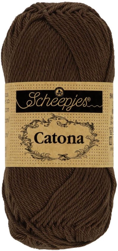 Scheepjes Catona 25gr - 162 Black Coffee