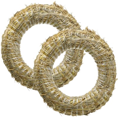 Strokrans voor decoratie en bloemstukken, 18 cm, 2 stuks, 2 Stück