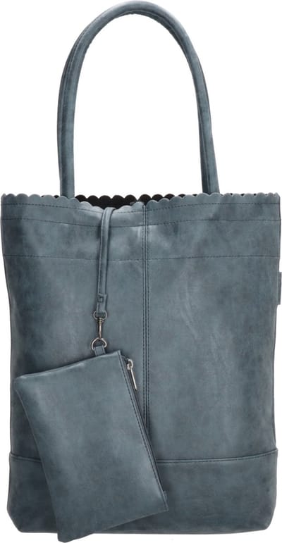 Beagles Ronda Shopper met leuke etui - Tote Bag - Dames Tas - Jeansblauw