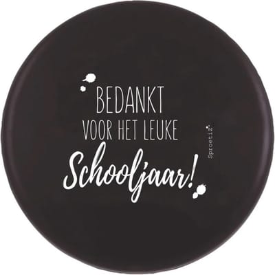 Frisbee 'bedankt..schooljaar' - juf meester kado - einde schooljaar kado - kadootje meester juf