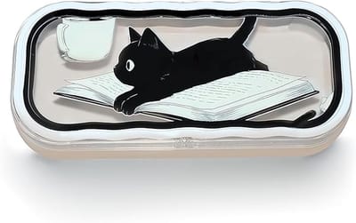 brillenkoker hardcase, lieve katten strik hart transparante brillenkoker, zonnebrillen leesbril, draagbare brillenkoker voor dames, heren kinderen met schoonmaakdoekje