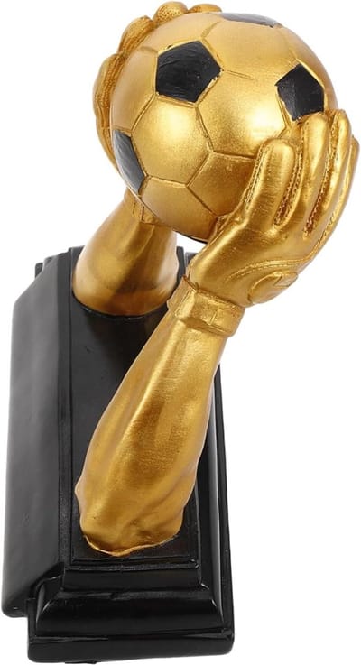 Voetbal Trofee - Gouden Man - Prestaties Vieren - Doelman Ontwerp - 14 cm Lengte - Goud