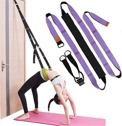 Verstelbare Stretchband voor Yoga en Fitness, Ondersteuning bij Rugbuigingen, Flexibiliteitsoefeningen voor Ballet en Gymnastiek, Geschikt voor Vrouwen en Meisjes