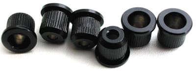 Göldo snarencontrastekkern, zwart, 8mm, set voor Tele en Non-Trem Strat - Gitaaronderdeel