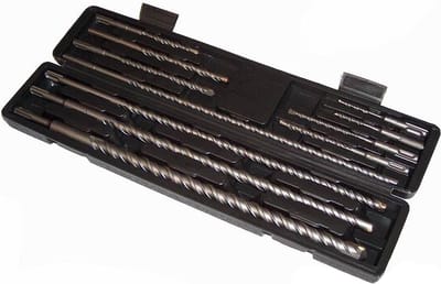 SDS+ 11 delig beton, steen boren set sds-plus gehard staal tungsten carbide tip