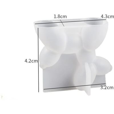 1 stuks 3D MINI Ballon Hond Harsmal Exquise, Duurzaam Ideaal voor Doe-het-zelf Huisdecoraties, Kaarsen Maken, Siliconen Mallen, Druppel Lijm Knutselen Perfect Cadeau S