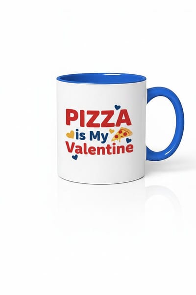 Pizza is Mijn Valentijn Mok | Grappig Valentijnscadeau | Keramische Koffie Beker Liefde voor Pizza