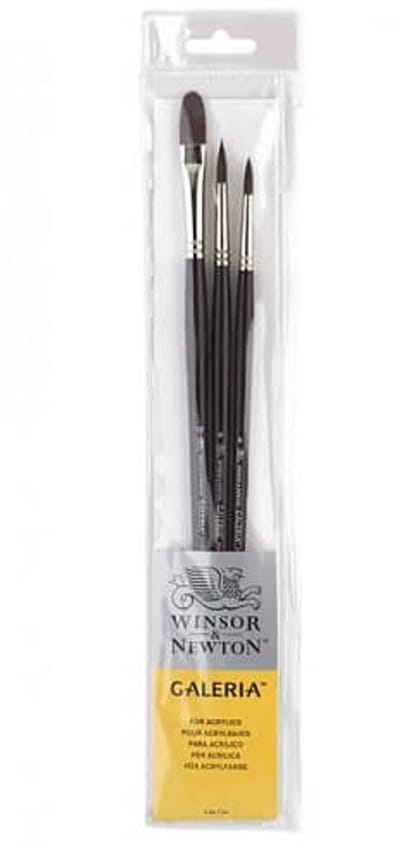 Winsor & Newton Galeria Interlocked Acrylverf Penselen Set 1