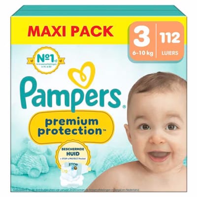 Pampers - Premium Protection - Maat 3 - Mega Pack - 112 luiers - 6/10 KG