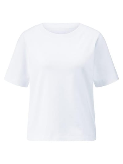 Shirt ronde hals Van Peter Hahn wit