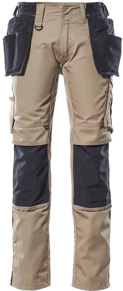 Mascot Unique Broek met spijkerzakken 17631-442 - lichtkhaki/zwart - C46 - 76