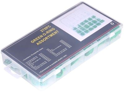 Dailygoods- O-ring Set 270 Stuks - Rubber - 18 Maten - Auto/Truck Vervanging - Hoogverzadigd Nitril - Doosmaat 23x10x3 cm - Afdichtring