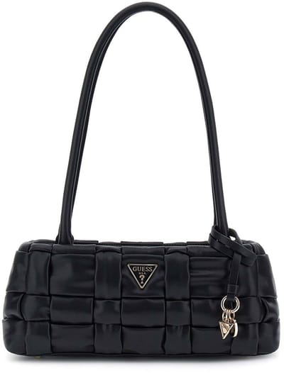 GUESS schoudertas Marion Shoulder Satchel Bag Black zwart