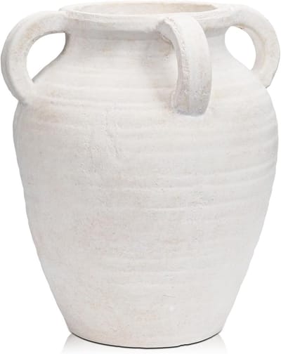 Handgemaakte Bloemenvaas Terracotta 25 cm Vintage keramische vaas Rustiek Antiek Decor