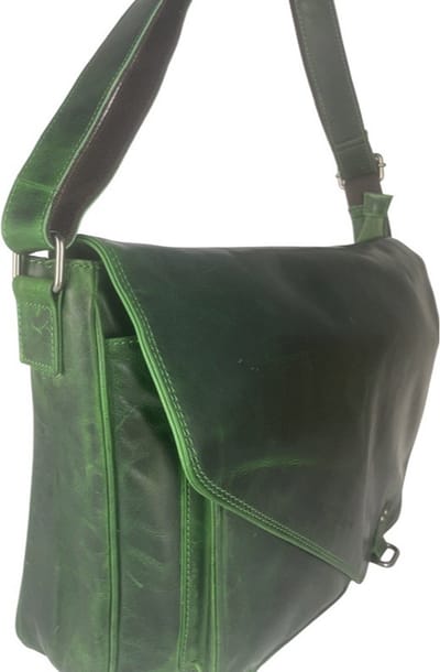 Werktas Dames - Groen - Crossbody Tas Dames - Schooltas Meisje - Laptop tot 15.6 inches - Tas - Leer - Werktas Heren