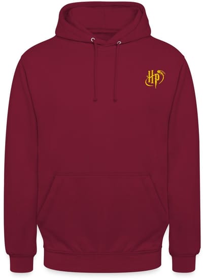 Harry Potter Logo Borduurwerk Hoodie Unisex