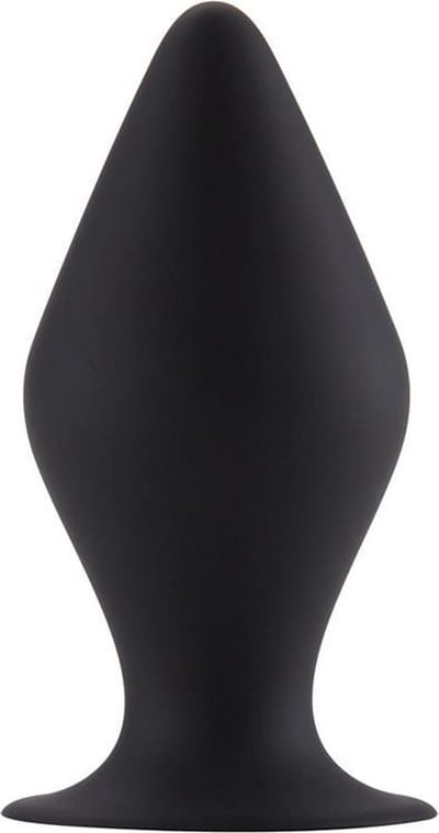 Butt Plug with Suction Cup - Small - Black