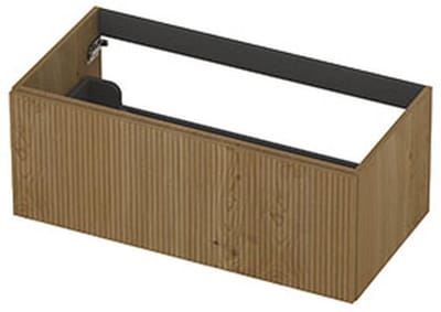 INK - Onderkast 1L Fineer Gefreesd Tbv Greep - 900x450x400 Mm - Natur