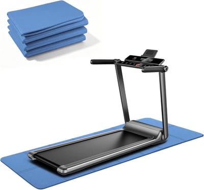 Opvouwbare vloerbeschermingsmat 183 x 61 cm van 6 mm PVC voor fitnessapparatuur, antislip, trillingsdemping en geluidsisolatie