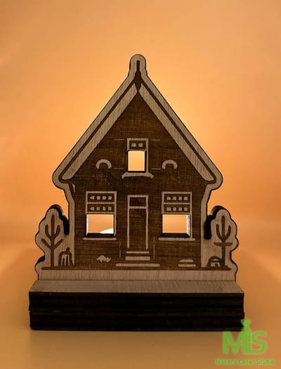 Houten Mini Huizen, theelichthouder,kerst huizen, DIY Huis Blank, DIY Huis Decoratie, kerst decoratie Hout Craft Supplies/ amsterdamse huizen/ suvenier/houten huisjes/ kerst huisjes