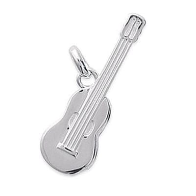 Blinx Jewels Zilveren Hanger Akoestisch Basgitaar