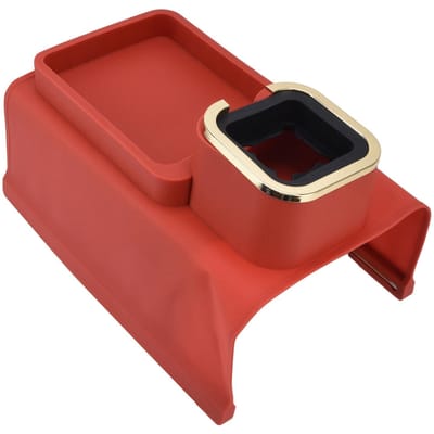 Porte-gobelet pour accoudoir de canapé, plateau en silicone avec 4 tubes en fer inférieurs pour salon rouge