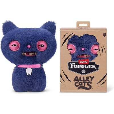 Fuggler Alley Cats Pluche Speelgoed 9 Inch Grappig Lelijk Tanden Monster Knuffeldier Huisdier Kat Pluche Poppen Verzamelspeelgoed voor Kinderen 23.5cm beige