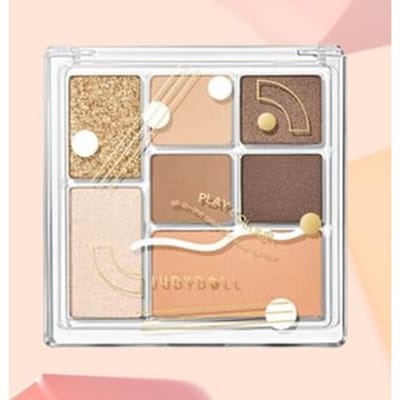 Judydoll - 7 Colors Palette - Raw Coconut Latte #16 Raw Coconut Latte - 8.5g