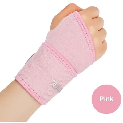 Attelle de poignet réglable Aolikes Pour soulagement de la douleur du canal carpien Support pour haltérophilie Tennis et entraînements en salle de sport rose