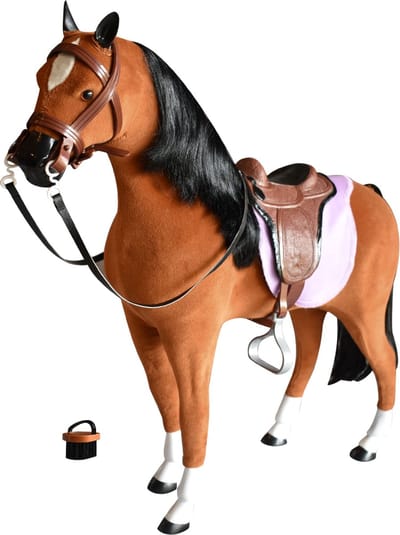 Sophia's Paard Accessoire voor 45,7 cm Pop - Omvat 4 Accessoires - Poppen Accessoires - Bruin