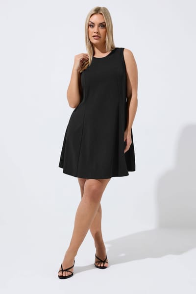 Limited Collection Zwarte Jurk Met Naaddetail Size 38