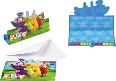 Teletubbies Uitnodigingen 8st