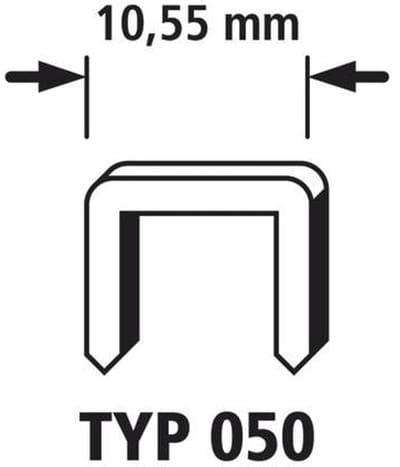 wolfcraft - 1.500 Nietjes voor Tacker - type 050 - 8 mm - 7011000
