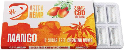 5 x Astra Hemp Mango Kauwgom (36mg CBD)