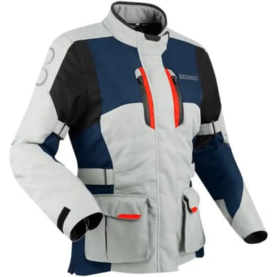 Bering Lady Siberia Jas Grijs Blauw Rood - Jas