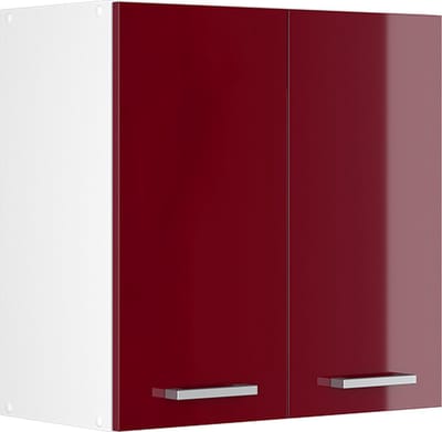 Vicco R-Line Universele hangkast – 60 cm met deuren Bordeauxrode hoogglans
