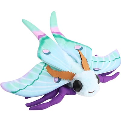 30cm Schattige Insect Zijderups Mot Pluche Speelgoed Trouw Luna Mot Pluche Speeltje Insect Levensgetrouwe Luna Mot Knuffels Kawaii Kinder Speelgoed 30cm white