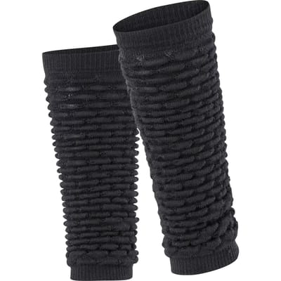 FALKE Haze dik eenkleurig wol beenwarmers dames zwart - maat ONESIZE