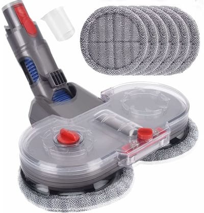 Geschikt voor Geschikt voor Dyson V7 V8 V10 V11 V15 Vervangende elektrische bezem - Diepe reiniging met 1 watertank en 6 doeken inbegrepen