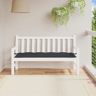 vidaXL - Tuinbankkussen - 150x50x7 - cm - oxford - stof - zwart