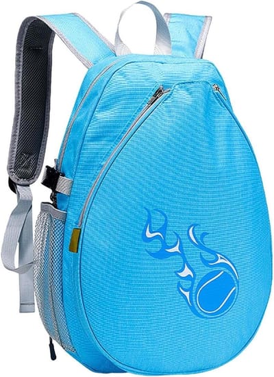 Tennistas Kinderen - Sportrugzak Junior - Sportuitrusting Dragen - Apart Schoenenvak - 37x18x12 cm - Blauw
