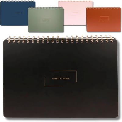 Ongedateerde Weekplanner met Takenlijst en Notitieboek - A4 Formaat voor Werk en Studie