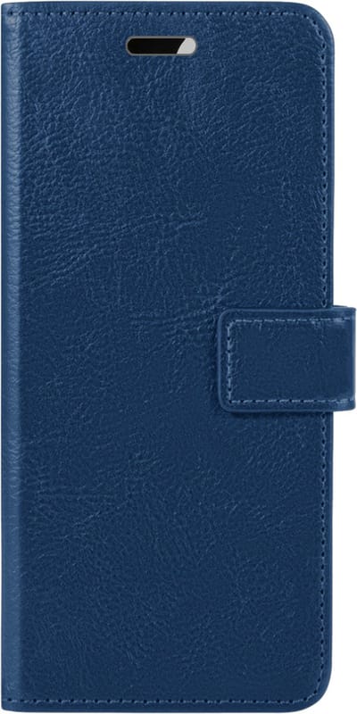 Hoesje Met Pasjeshouder - Geschikt voor OPPO A57 - Luxe Bookcase Portemonee - Flip Case - Kunstleer Book Case - Flipcase - Book Cover - Walletcase - Portemonneehoes - Donkerblauw