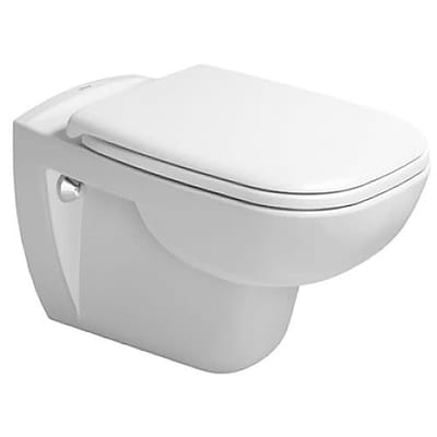Duravit D-code - D-Code - PACK - hangtoilet - afmeting pack 565 x 400 x 450 mm - zonder spoelrand - met wc - softclose - wit