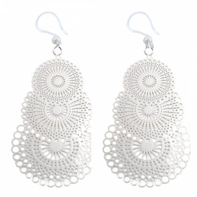 Allergievrij Oorbellen-Chakira Filigraan-Zilverkleur-Charme Bijoux