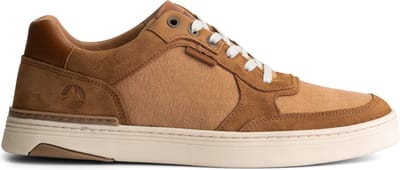Travelin' Bromley Heren - Sneakers - Canvas en suede - Cognac