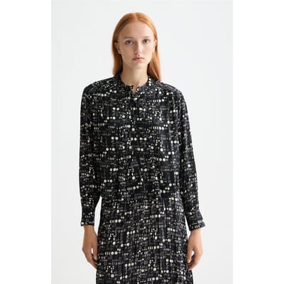 Scotch & Soda Printed Pintuck Shirt Moon Gardening Taglia: 34 | Maxi abiti Outlet | Donna