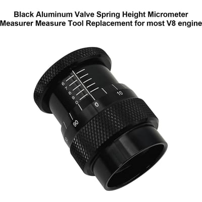 Zwart aluminium klepveerhoogte micrometer meetgereedschap vervanging voor de meeste V8-motoren zwart