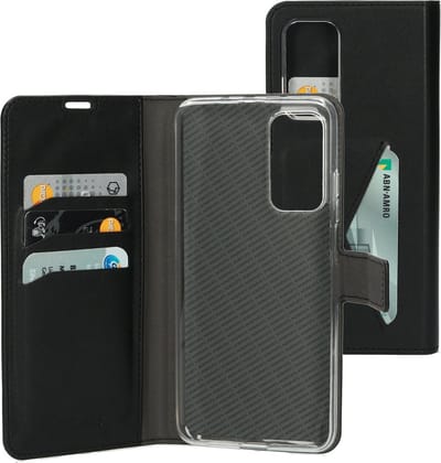 Mobiparts hoesje geschikt voor Xiaomi Mi 10T Pro - Wallet/Boekhoesje - Eco Leer - Magneet Sluiting - Opberg vakken - Zwart